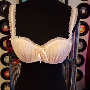 Feminine and sexy pink bra